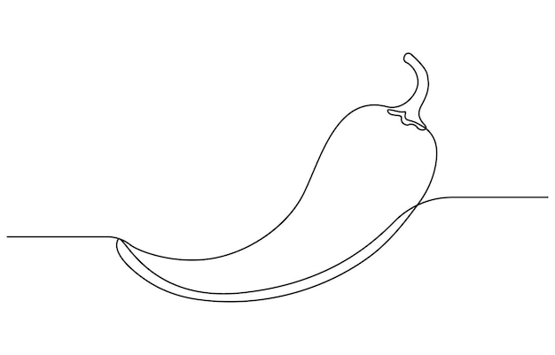 Icono de pimienta de chile de alimentos Ilustración sencilla del icono vectorial de pimientas de chile
