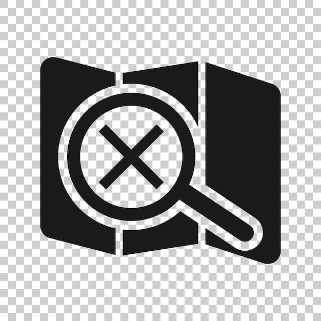 Icono de pin de mapa en estilo plano ilustración de vector de navegación gps sobre fondo blanco aislado Localizar concepto de negocio de posición