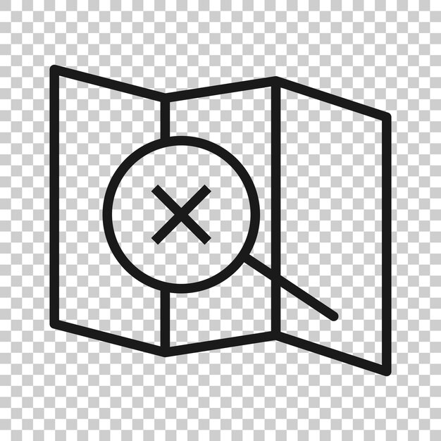 Icono de pin de mapa en estilo plano ilustración de vector de navegación gps sobre fondo blanco aislado Localizar concepto de negocio de posición