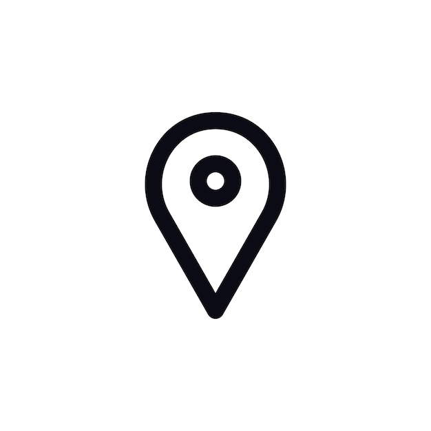 El icono del pin del mapa