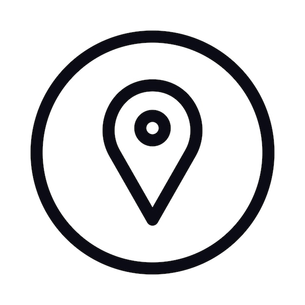 El icono del pin del mapa
