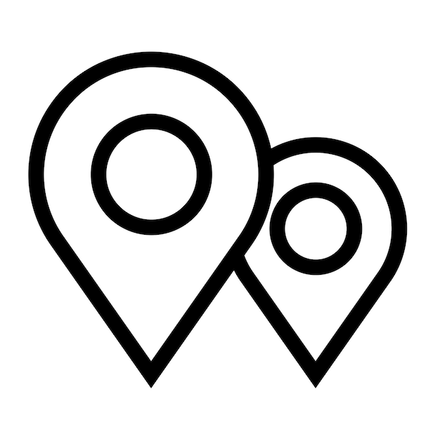 El icono del pin del mapa