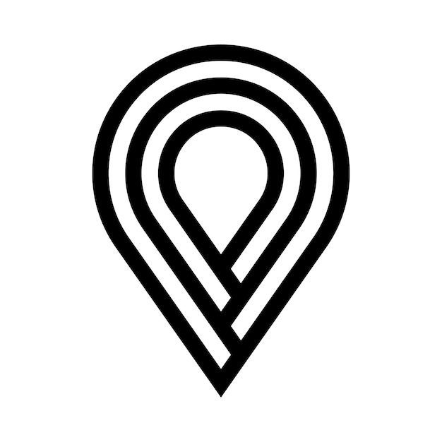 El icono del pin del mapa
