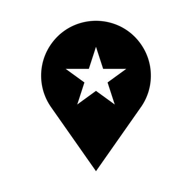 El icono del pin del mapa