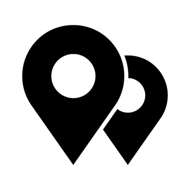 El icono del pin del mapa
