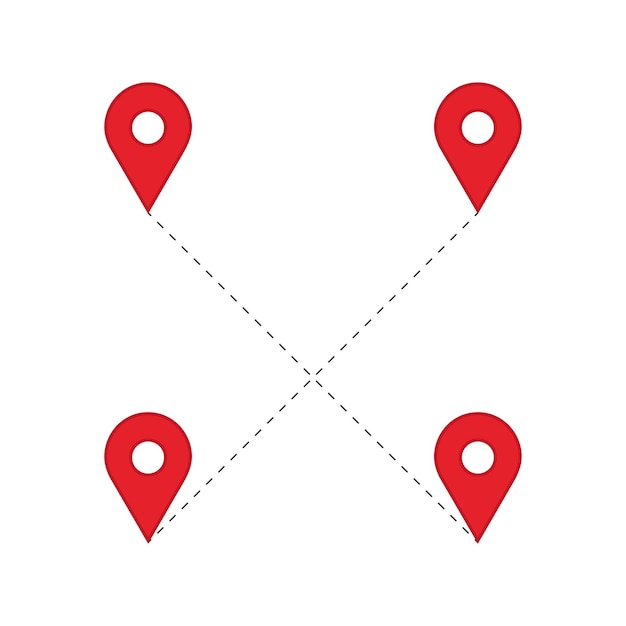 Icono de pin de ubicación del vector