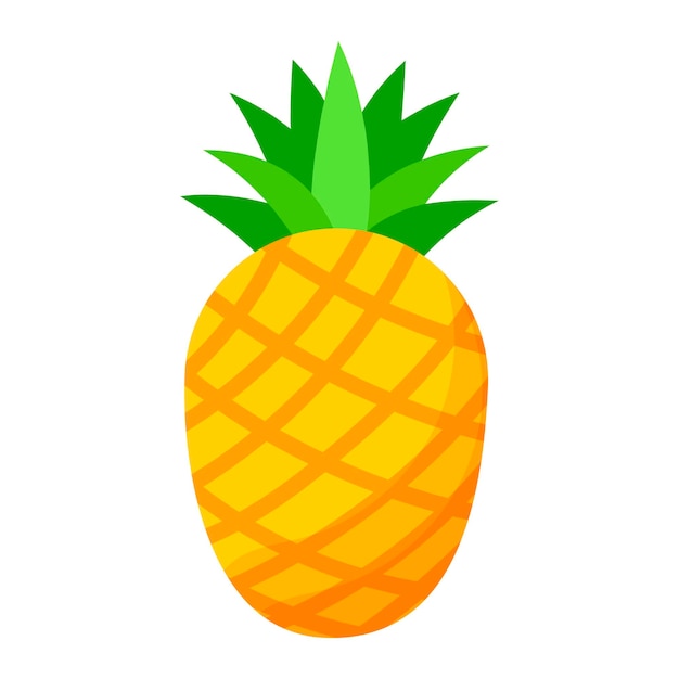 El icono de la piña en fondo blanco