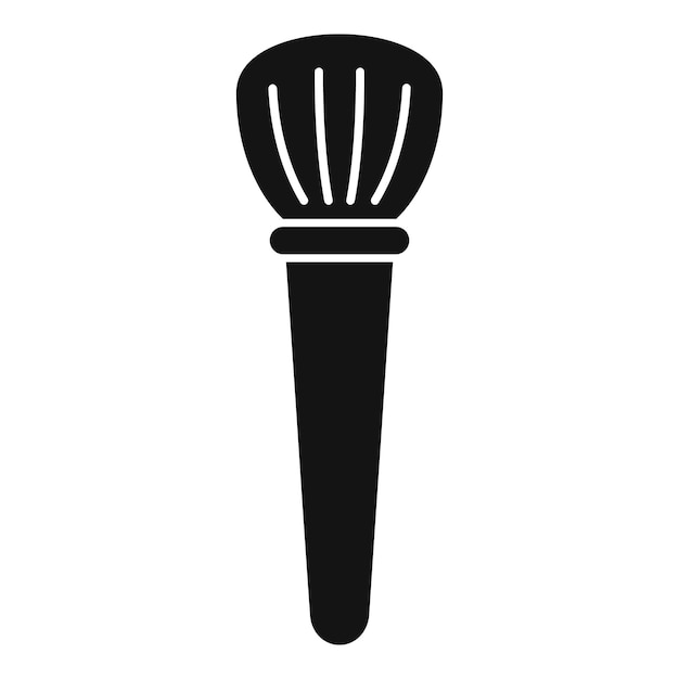 Icono de pincel de maquillaje profesional para belleza y cosméticos