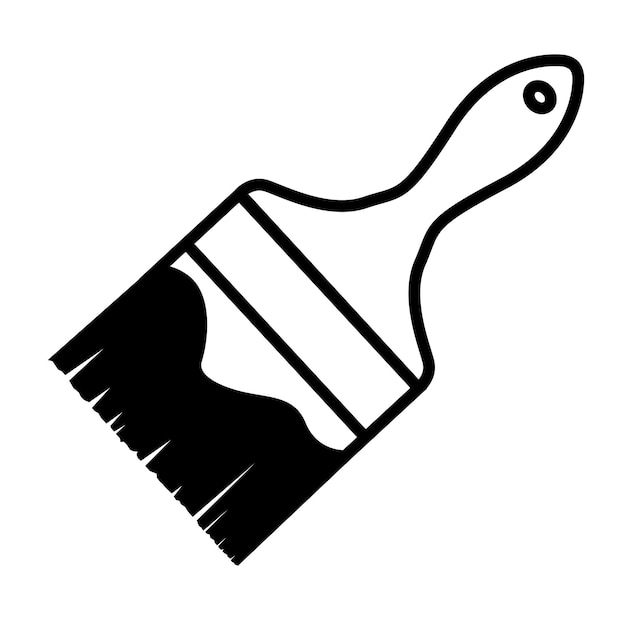 Icono de pincel de pintura ilustración vectorial