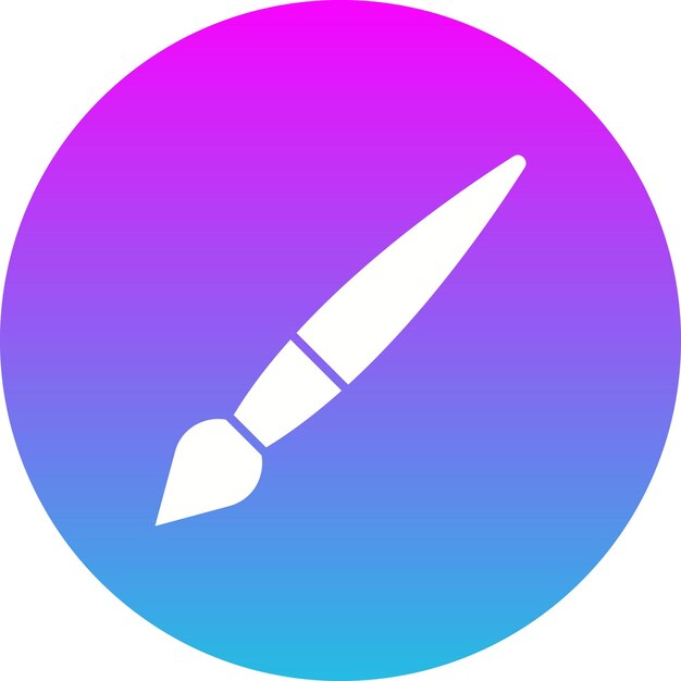 Icono del pincel de pintura