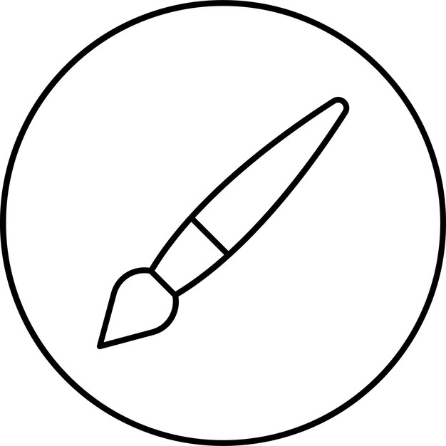 Icono del pincel de pintura