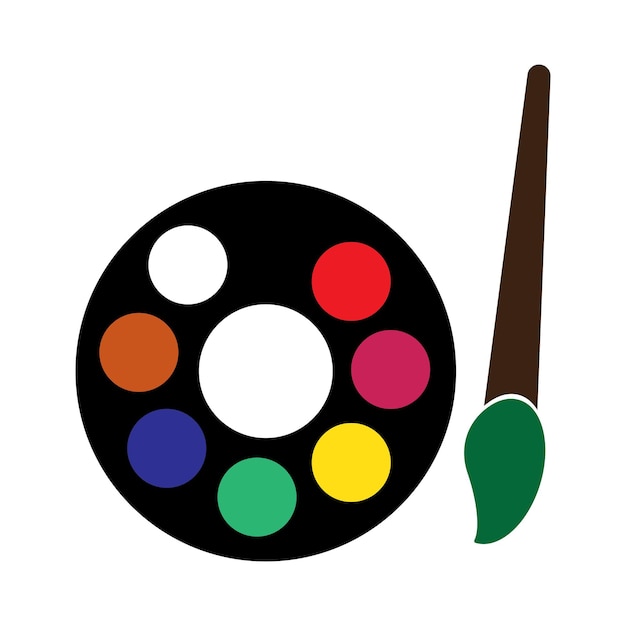 El icono del pincel de pintura