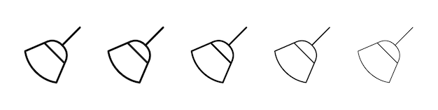 Ícono de pincel Signo del logotipo vectorial