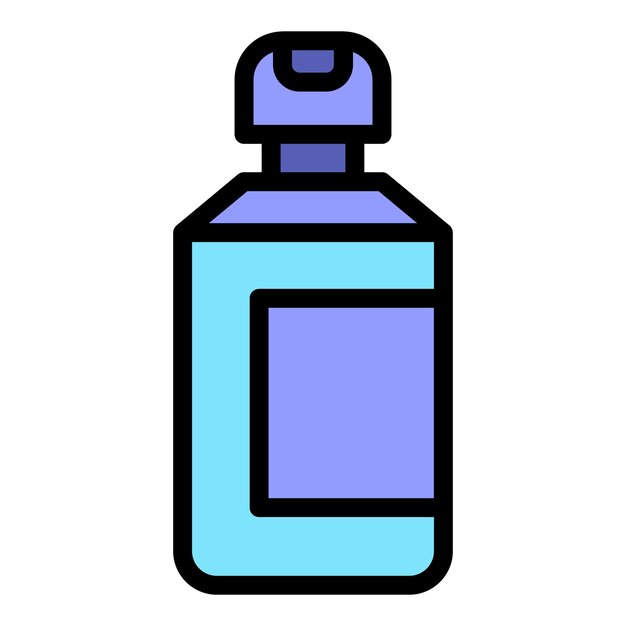 Icono de pintura de botella de spray Contorno Icono de vector de pintura de botella de spray para diseño web aislado en color plano de fondo blanco