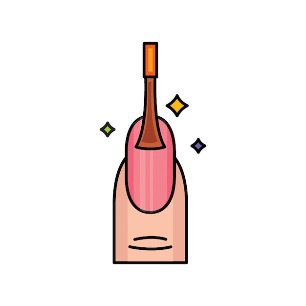 Icono de la pintura para uñas