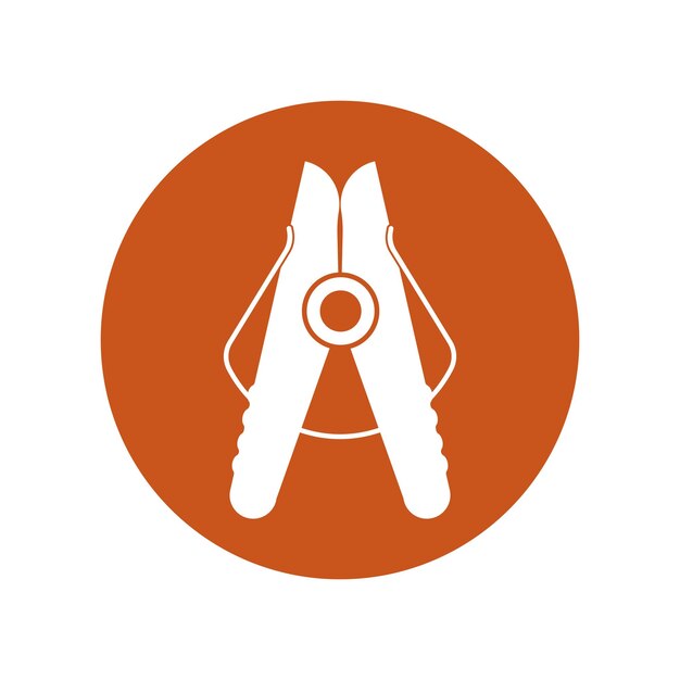 Icono de pinza para la ropa