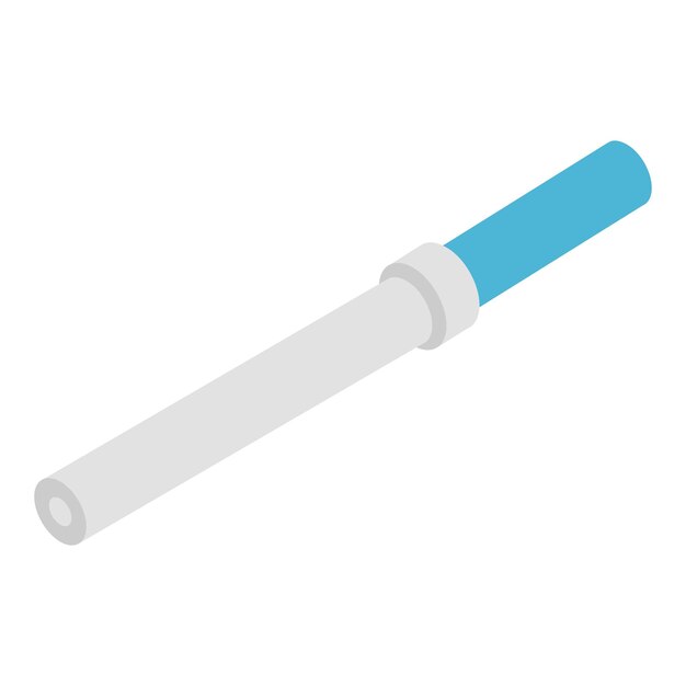 Icono de pipeta Isométrica del icono de vector de pipeta para diseño web aislado sobre fondo blanco