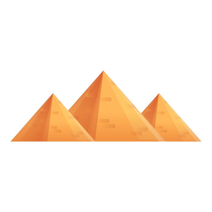 Vector icono de la pirámide de egipto icono vectorial de la pirâmide de egipto para el diseño web aislado en fondo blanco