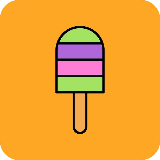 El icono de la piruleta de hielo