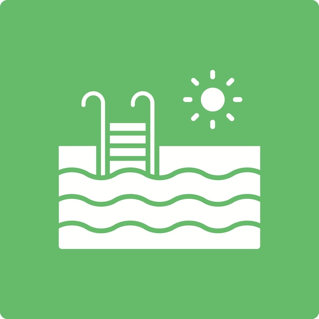 El icono de la piscina