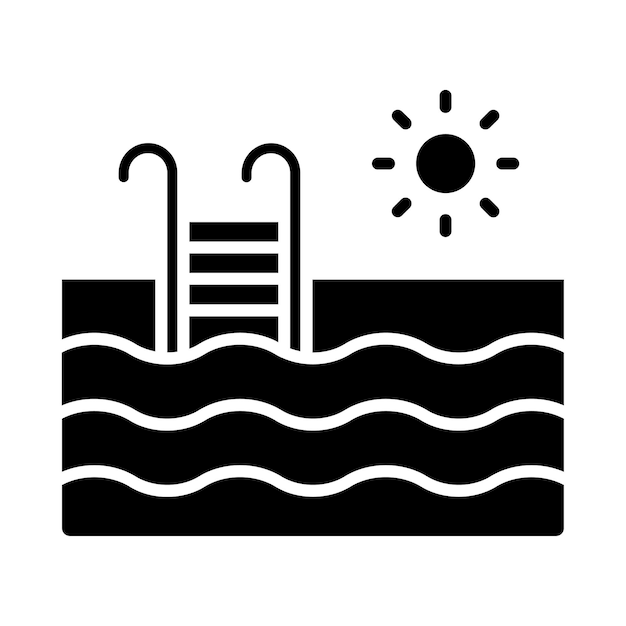 El icono de la piscina