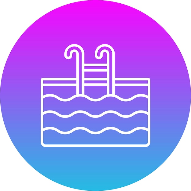 El icono de la piscina
