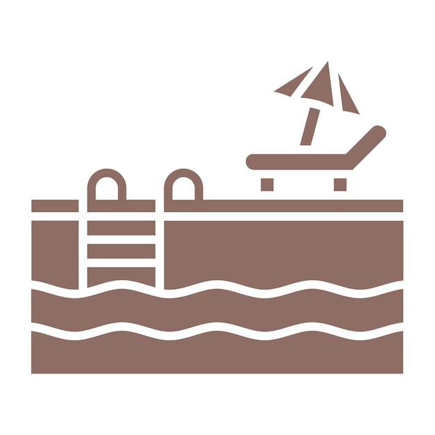 El icono de la piscina