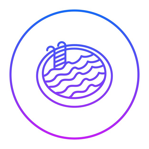 El icono de la piscina