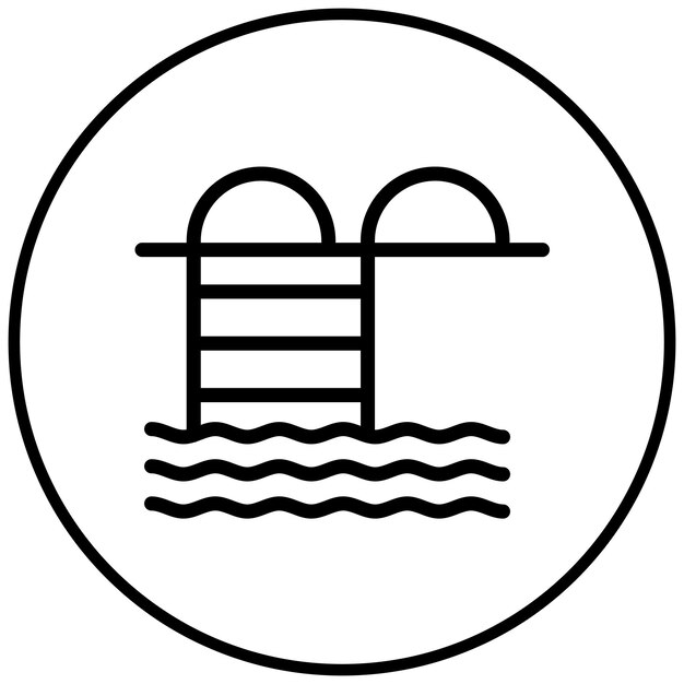 El icono de la piscina