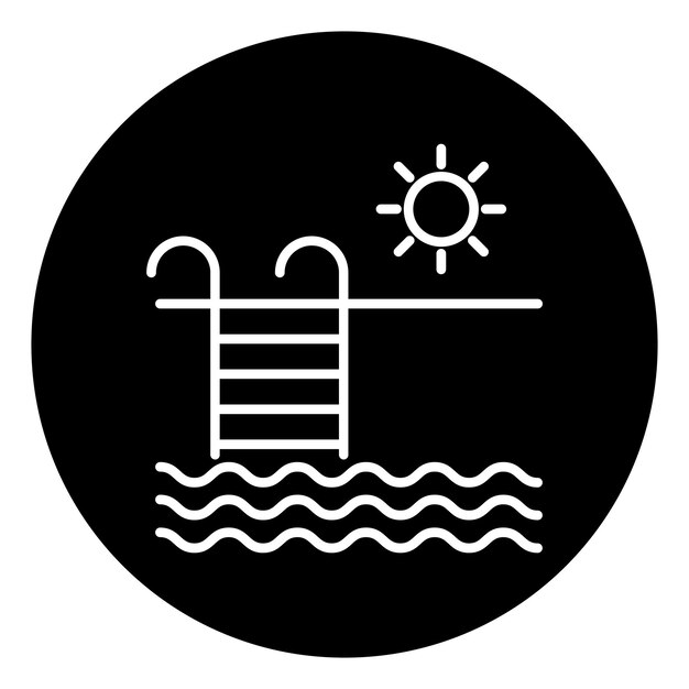 El icono de la piscina