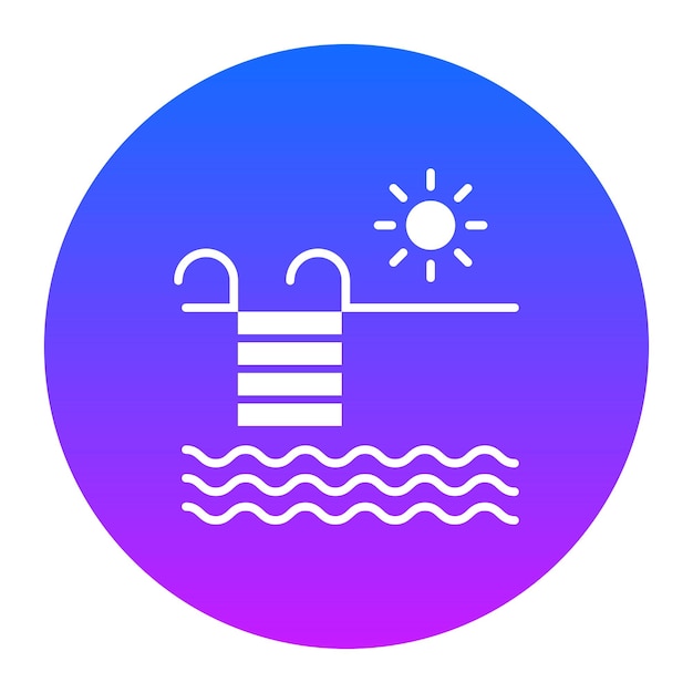 El icono de la piscina
