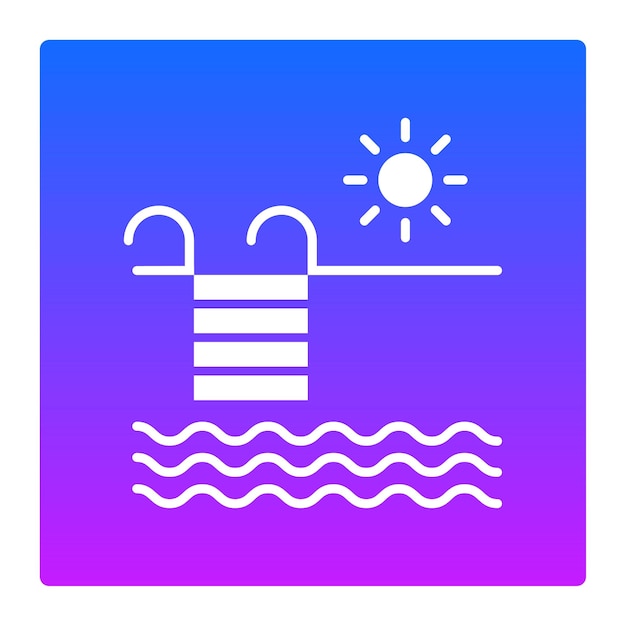 El icono de la piscina