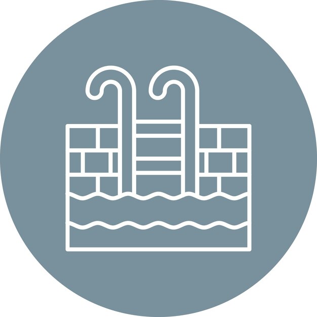 El icono de la piscina