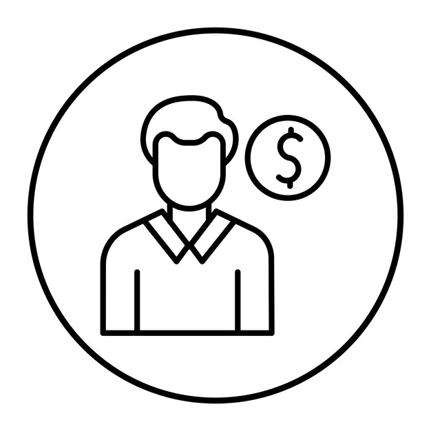El icono de la pista de la malversación