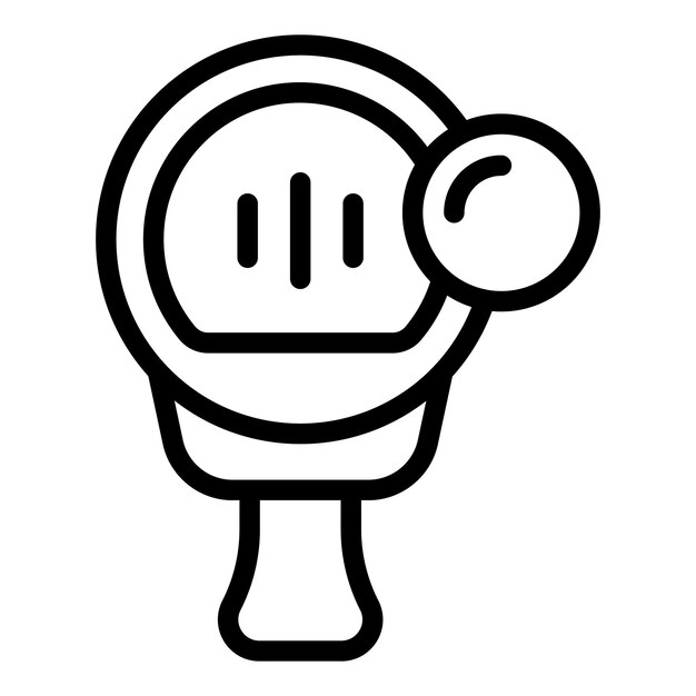 Icono de pista de tenis vector de contorno Tienda Tienda Vendedor de fitness