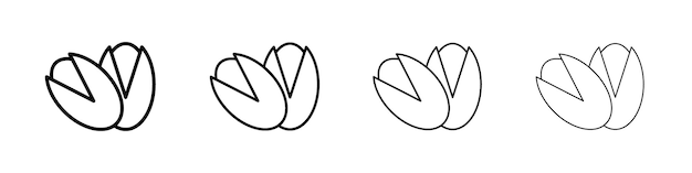 icono de pistacho Conjunto de signos y símbolos