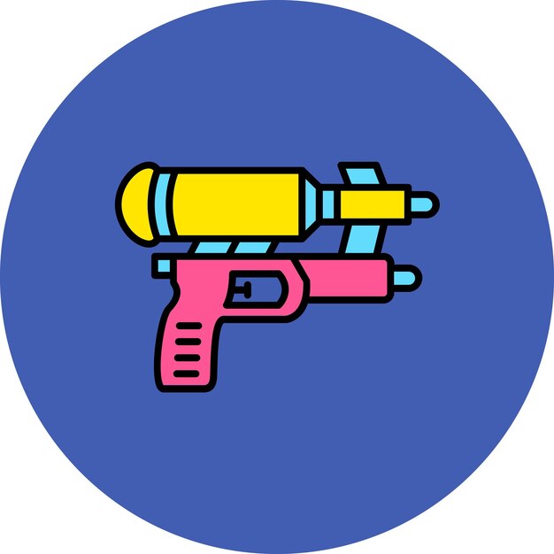 Vector el icono de la pistola de agua