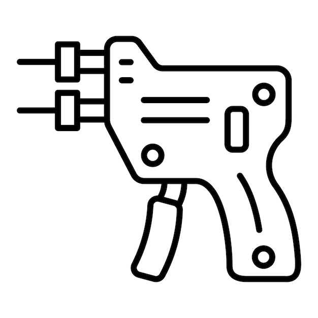 El icono de la pistola de bloqueo