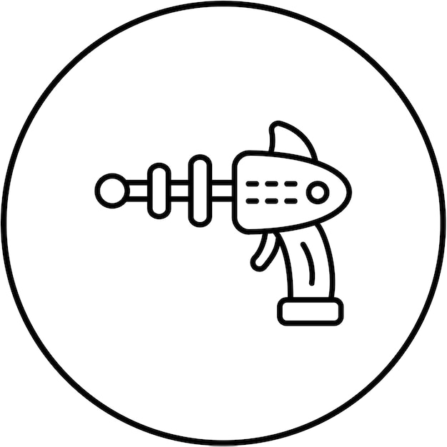 El icono de la pistola espacial
