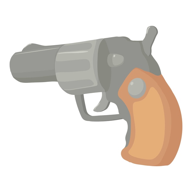 Icono de pistola Ilustración de dibujos animados de icono de vector de pistola para web