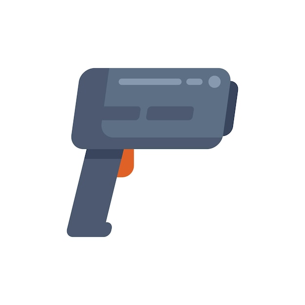 Icono de la pistola de termómetro infrarrojo digital para medir la temperatura