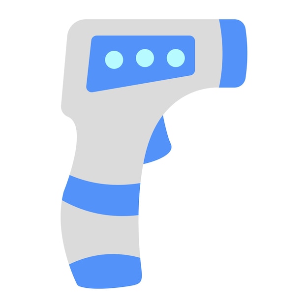El icono de la pistola del termómetro