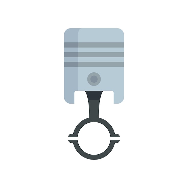 Icono de pistón automático Ilustración plana del icono de vector de pistón automático aislado sobre fondo blanco