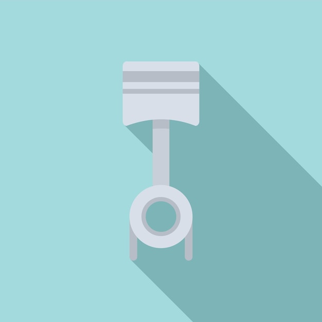 Icono de pistón de motor de coche Ilustración plana del icono de vector de pistón de motor de coche para diseño web