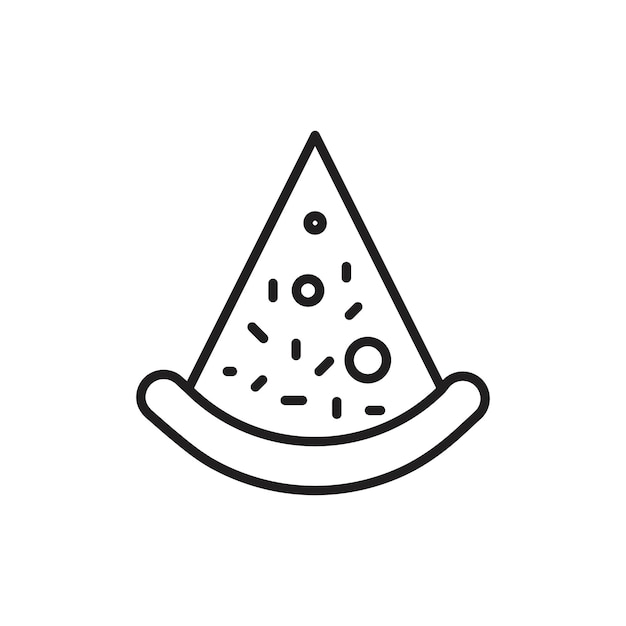 El icono de la pizza Colección de juegos de relleno plano