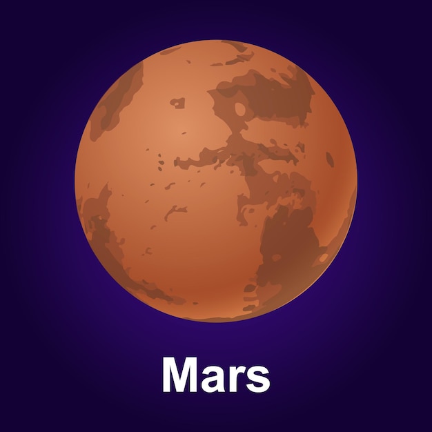 Icono del planeta Marte Icono isométrico del vector del planeta Marte para el diseño web