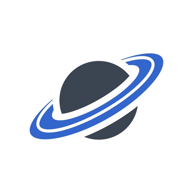 Vector icono del planeta saturno