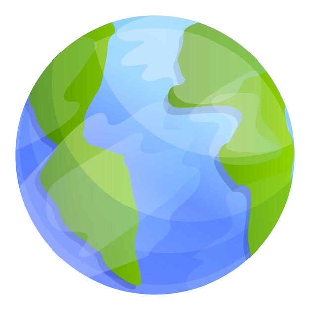 Icono del planeta Tierra Icono vectorial del planeta Tierra para el diseño web aislado en fondo blanco