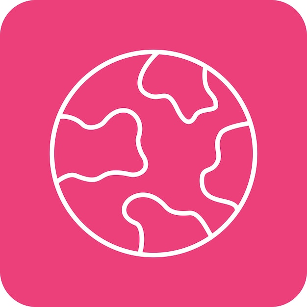 El ícono del planeta Tierra