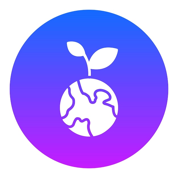 Icono del planeta verde